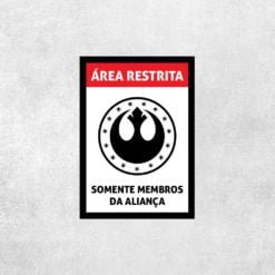 Placa Decorativa Aliança Rebelde - Loja Nerd