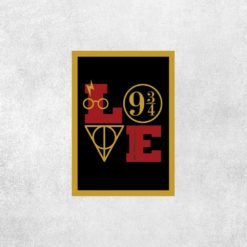 Placa Decorativa LOVE Harry Potter - Loja Nerd