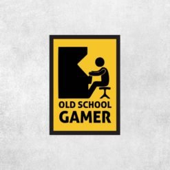 Placa Decorativa Old School Gamer - Loja Nerd