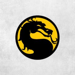 Placa Decorativa Mortal Kombat Amarelo - Loja Nerd